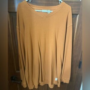 Ruff Hewn Men's Long Sleeve Tee - Orange